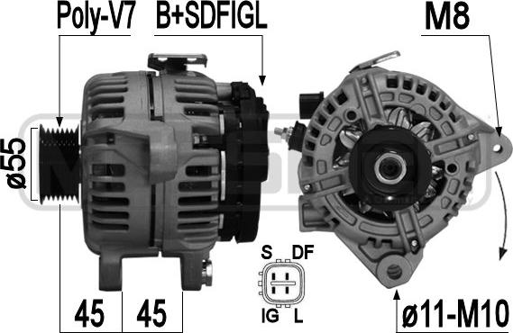 ERA 209366A - Alternator autospares.lv