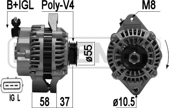 ERA 209367A - Alternator autospares.lv