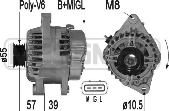 ERA 209304A - Alternator autospares.lv