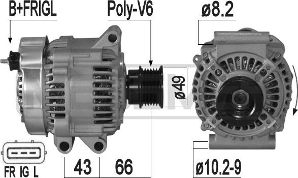 ERA 209302A - Alternator autospares.lv