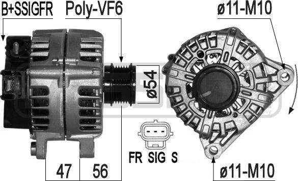 ERA 209315 - Alternator autospares.lv