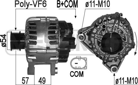 ERA 209317 - Alternator autospares.lv