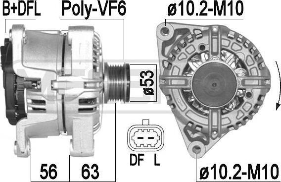 ERA 209380A - Alternator autospares.lv