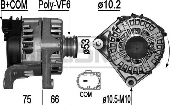 ERA 209325 - Alternator autospares.lv