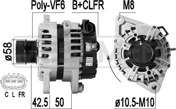 ERA 209326 - Alternator autospares.lv