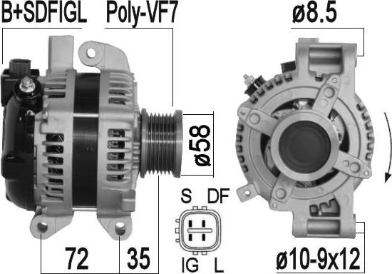 ERA 209370A - Alternator autospares.lv