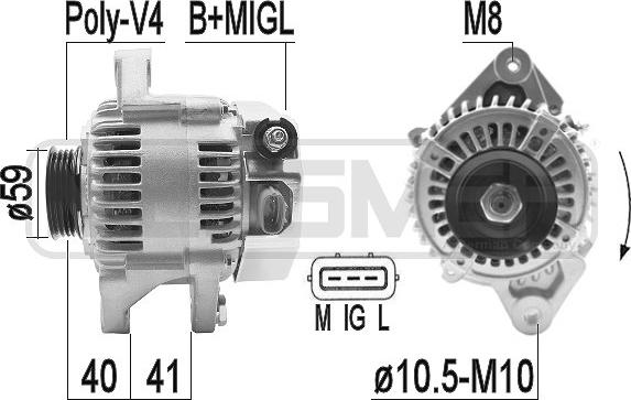 ERA 209371A - Alternator autospares.lv