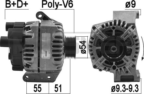 ERA 209240 - Alternator autospares.lv