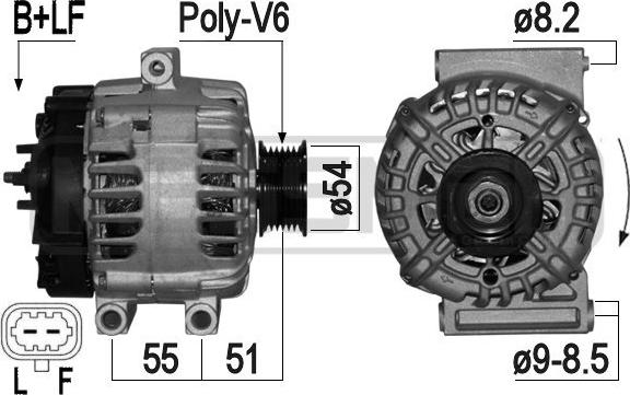 ERA 209241 - Alternator autospares.lv