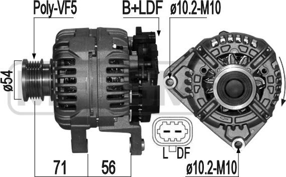 ERA 209242 - Alternator autospares.lv