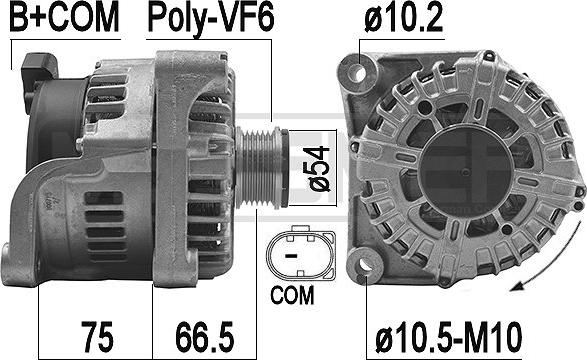 ERA 209266 - Alternator autospares.lv