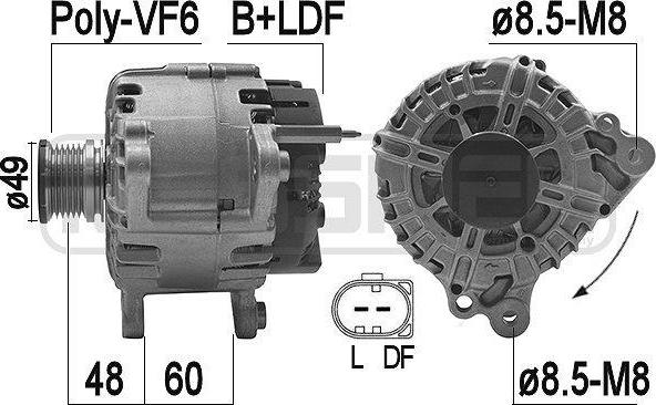 ERA 209200A - Alternator autospares.lv