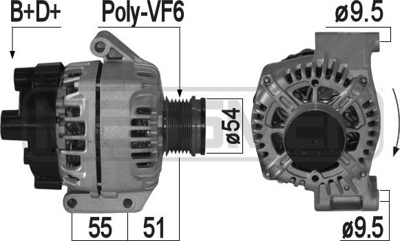 ERA 209225 - Alternator autospares.lv