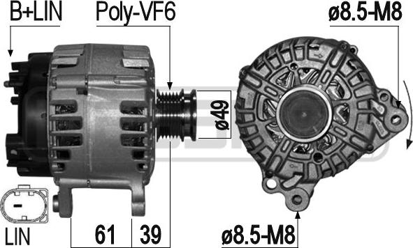 ERA 209276 - Alternator autospares.lv