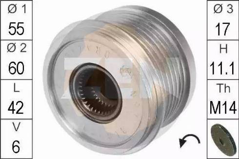 ERA 219094 - Pulley, alternator, freewheel clutch autospares.lv