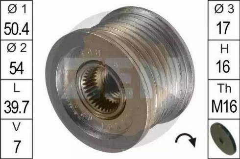 ERA 219048 - Pulley, alternator, freewheel clutch autospares.lv