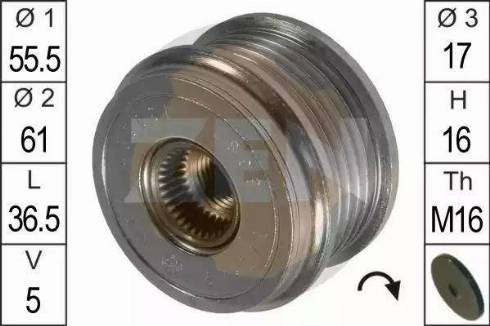 ERA 219018 - Pulley, alternator, freewheel clutch autospares.lv