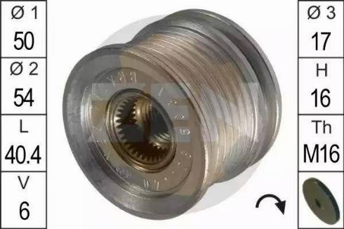 ERA 219013 - Pulley, alternator, freewheel clutch autospares.lv