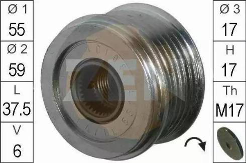 ERA 219089 - Pulley, alternator, freewheel clutch autospares.lv