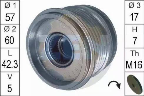 ERA 219086 - Pulley, alternator, freewheel clutch autospares.lv