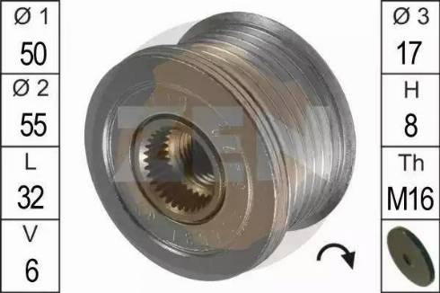 ERA 219034 - Pulley, alternator, freewheel clutch autospares.lv