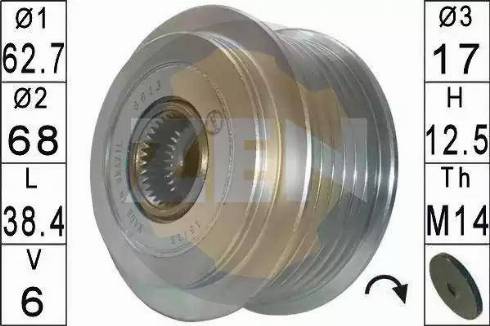 ERA 219153 - Pulley, alternator, freewheel clutch autospares.lv