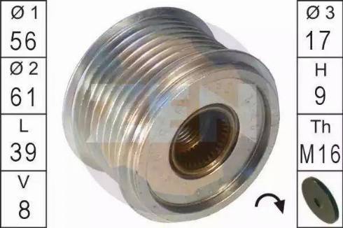 ERA 219109 - Pulley, alternator, freewheel clutch autospares.lv