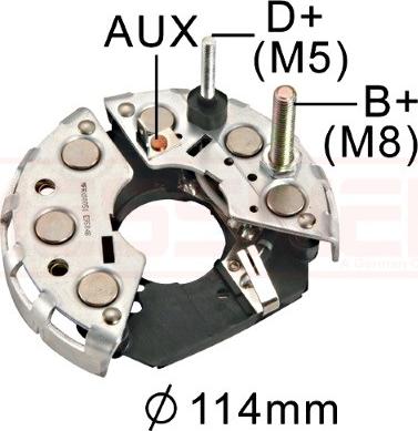 ERA 215324 - Rectifier, alternator autospares.lv