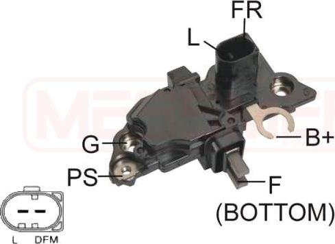 ERA 215 231 - Voltage regulator, alternator autospares.lv