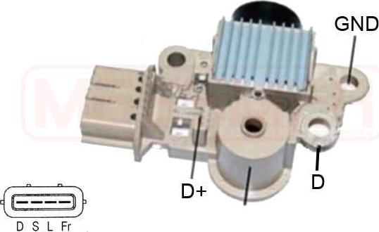 ERA 216007 - Voltage regulator, alternator autospares.lv