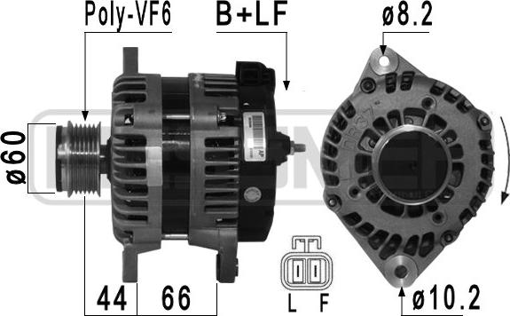 ERA 210945A - Alternator autospares.lv