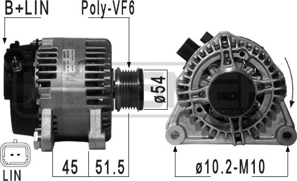 ERA 210946 - Alternator autospares.lv