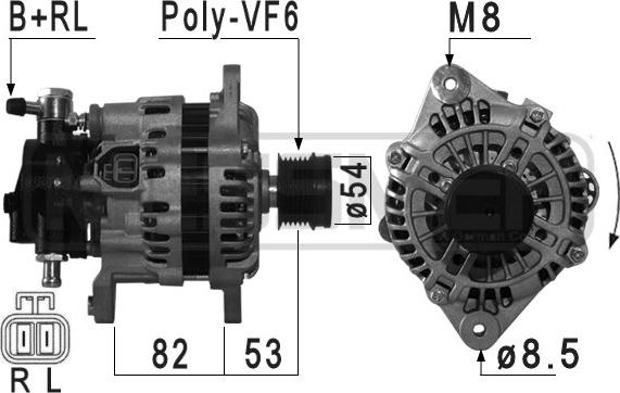 ERA 210959 - Alternator autospares.lv