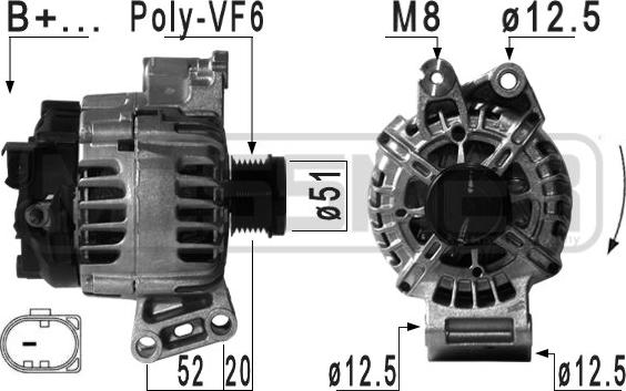 ERA 210964 - Alternator autospares.lv