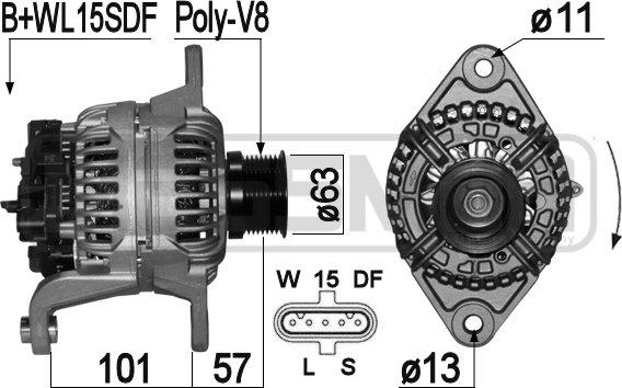 ERA 210966 - Alternator autospares.lv