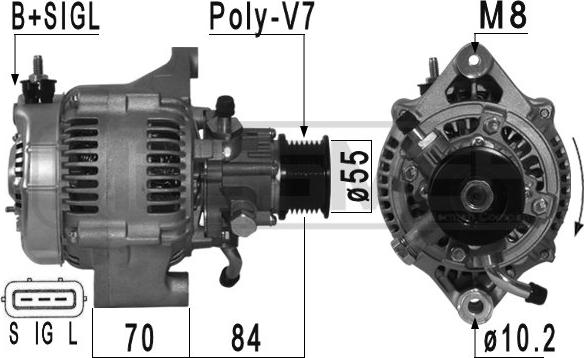 ERA 210961 - Alternator autospares.lv