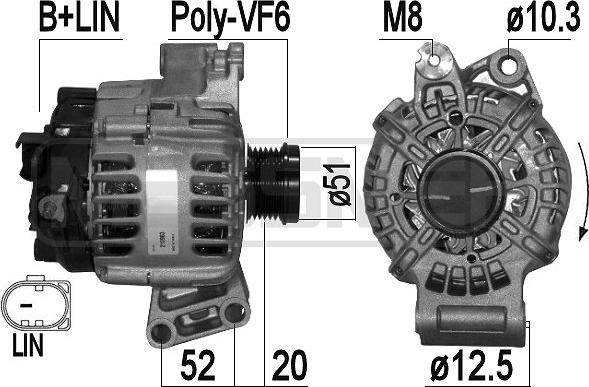 ERA 210963 - Alternator autospares.lv