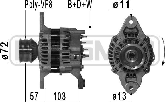 ERA 210907 - Alternator autospares.lv