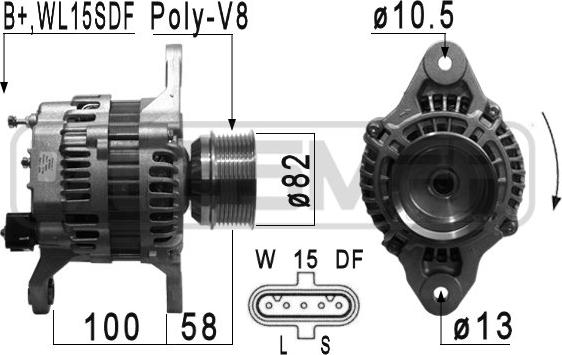 ERA 210915 - Alternator autospares.lv