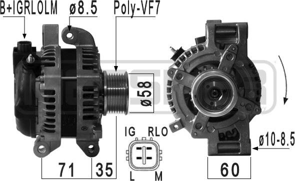 ERA 210934A - Alternator autospares.lv