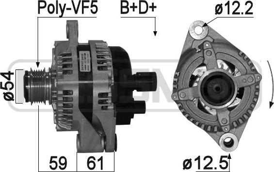 ERA 210975 - Alternator autospares.lv