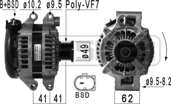 ERA 210977 - Alternator autospares.lv