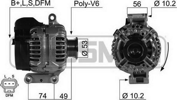 ERA 210445R - Alternator autospares.lv