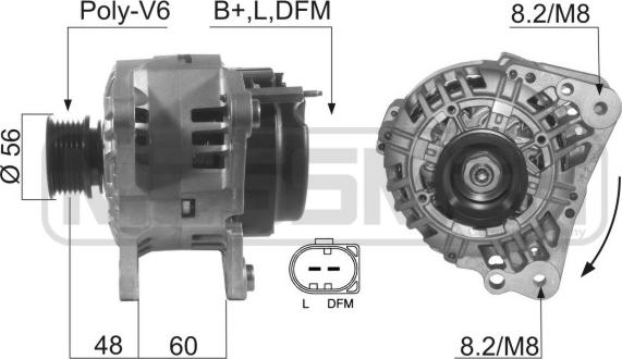 ERA 210447 - Alternator autospares.lv