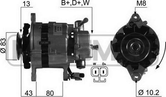 ERA 210455A - Alternator autospares.lv