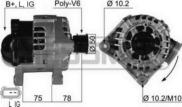 ERA 210464 - Alternator autospares.lv