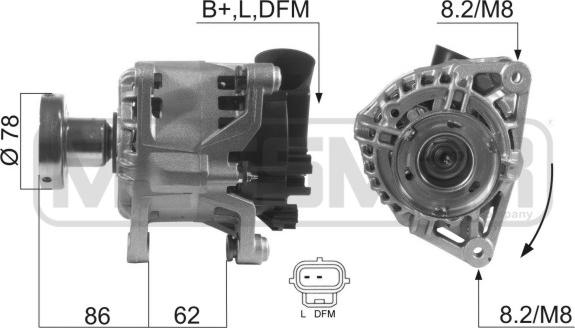 ERA 210412A - Alternator autospares.lv