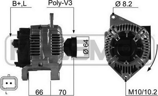 ERA 210489R - Alternator autospares.lv