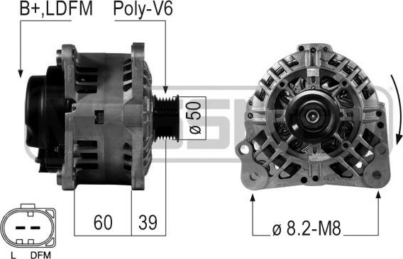 ERA 210481 - Alternator autospares.lv