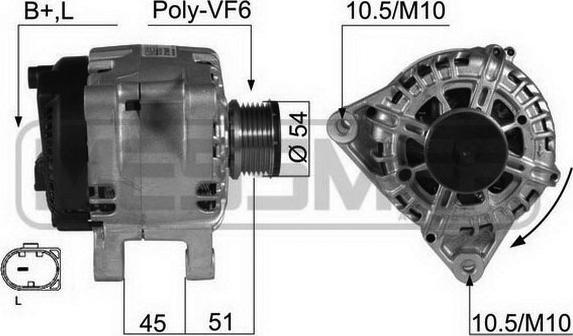 ERA 210436A - Alternator autospares.lv